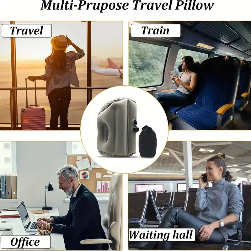 Inflatable Sleeping Travel Pillow